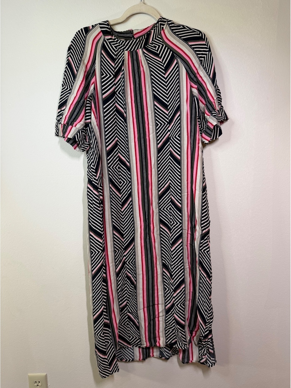 Anthropologie Striped Maxi Dress with sleeves